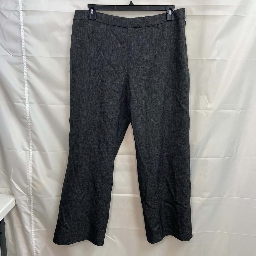Vintage Jones Studio Separates women's black gray knit business attire pants 16P